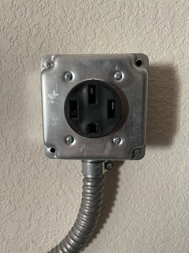 NEMA 14-50 outlet installed for Smart Home Electrical in Ruscombmanor
